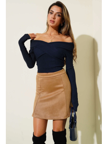 Madonna Çapraz Yaka Bluz lacivert t4331 Madonna Çapraz Yaka Bluz lacivert t4331