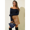 Madonna Çapraz Yaka Bluz lacivert t4331 Madonna Çapraz Yaka Bluz lacivert t4331