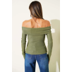Madonna Yaka Düğmeli Bluz yeşil t4329 Madonna Yaka Düğmeli Bluz yeşil t4329