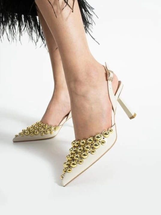 Makay Bej Rugan Topuklu Ayakkabı Makay Bej Rugan Topuklu Ayakkabı