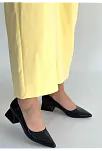 Meort Siyah Rugan Topuklu Ayakkabı