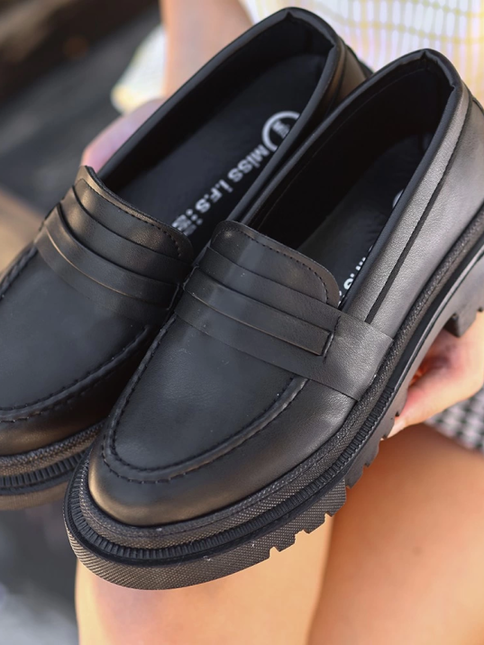 Meos Siyah Cilt Ayakkabı