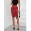 Midi boy deri kalem etek bordo h26780 Midi boy deri kalem etek bordo h26780