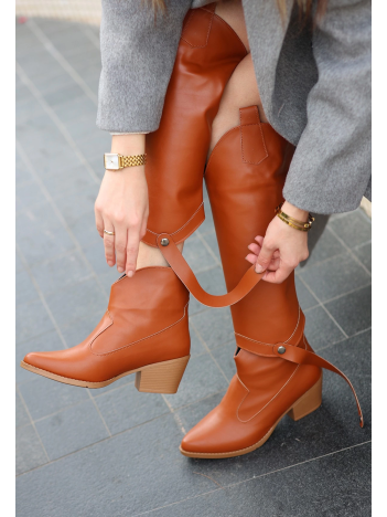 Milla Taba Cilt Tak Çıkar Topuklu Bot Ve Çizme Milla Taba Cilt Tak Çıkar Topuklu Bot Ve Çizme