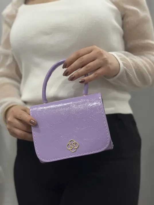 Lila Cilt Krash Çanta