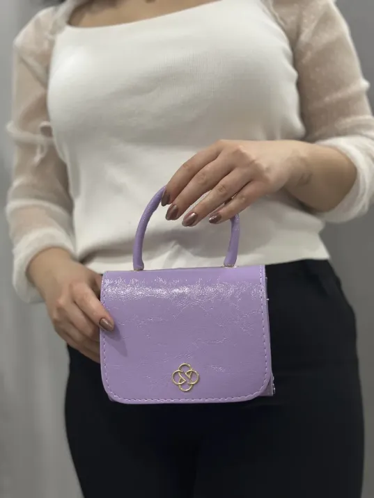 Lila Cilt Krash Çanta