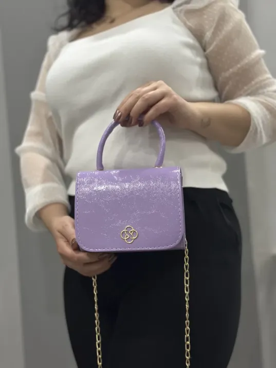 Lila Cilt Krash Çanta