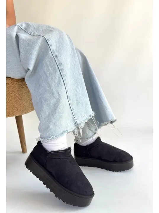 Mitay Siyah Süet Bot