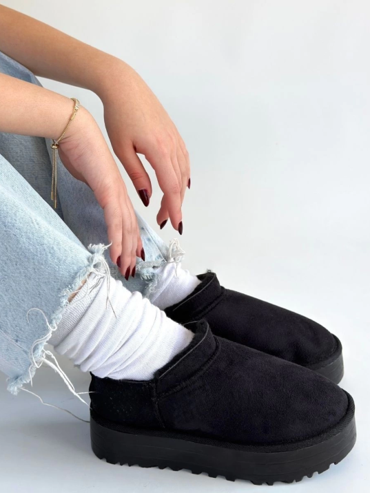 Mitay Siyah Süet Bot Mitay Siyah Süet Bot