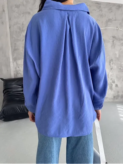 Modal Oversize Cepli Gömlek
