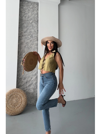 Mom fit bıyık kar yıkama jeans pantolon koyu mavi d2006 Mom fit bıyık kar yıkama jeans pantolon koyu mavi d2006