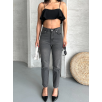Mom fit enzim taş yıkama jeans pantolon füme d2006 Mom fit enzim taş yıkama jeans pantolon füme d2006