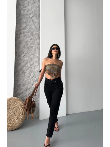 Mom fit enzim taş yıkama jeans pantolon siyah d2006 Mom fit enzim taş yıkama jeans pantolon siyah d2006