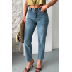 Mom fit kar yıkama bıyık detaylı jeans pantolon d2006 Mom fit kar yıkama bıyık detaylı jeans pantolon d2006