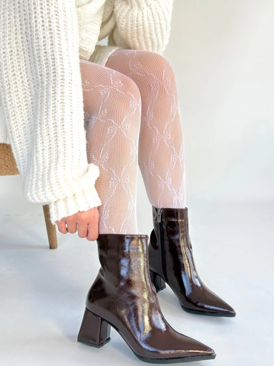 Mosy Bordo Rugan Topuklu Bot