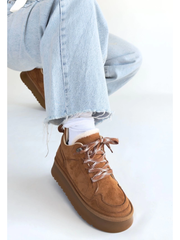 Muden Taba Süet Bağcıklı Bot Muden Taba Süet Bağcıklı Bot