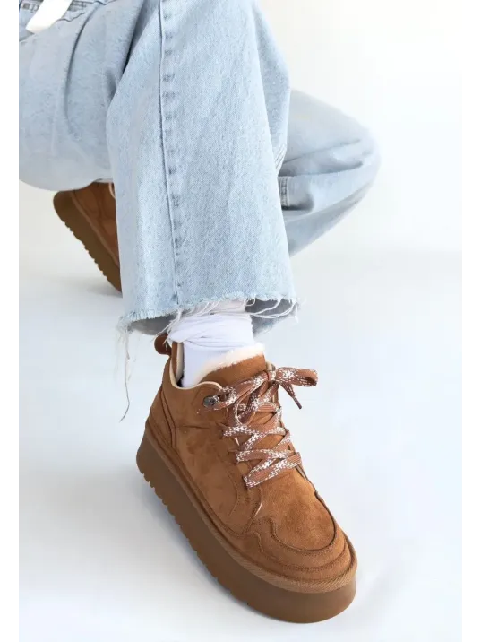 Muden Taba Süet Bağcıklı Bot Muden Taba Süet Bağcıklı Bot