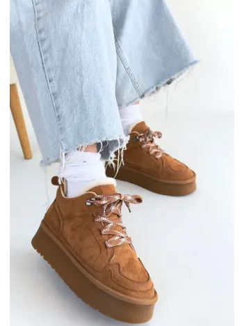 Muden Taba Süet Bağcıklı Bot Muden Taba Süet Bağcıklı Bot