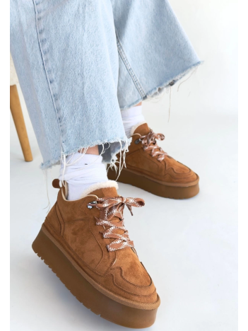 Muden Taba Süet Bağcıklı Bot Muden Taba Süet Bağcıklı Bot