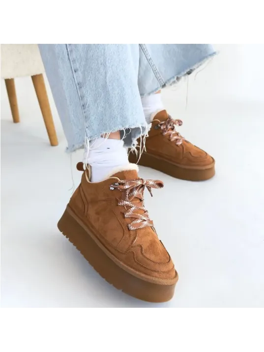 Muden Taba Süet Bağcıklı Bot Muden Taba Süet Bağcıklı Bot