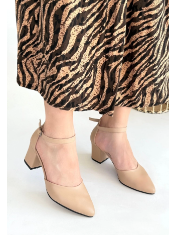 Mulen Nude Cilt Topuklu Ayakkabı Mulen Nude Cilt Topuklu Ayakkabı