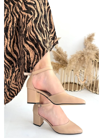 Mulen Nude Cilt Topuklu Ayakkabı Mulen Nude Cilt Topuklu Ayakkabı