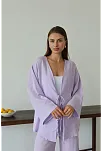Müslin Kumaş Kimono Lila Pt