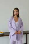 Müslin Kumaş Kimono Lila Pt