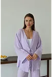 Müslin Kumaş Kimono Lila Pt