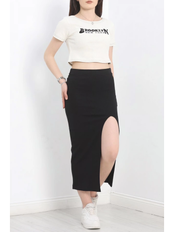 Nakışlı Etekli Takım Siyah Beyaz S3899 Nakışlı Etekli Takım Siyah Beyaz S3899