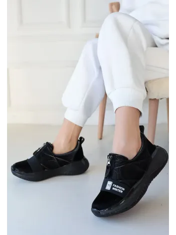 Nikeo Siyah Paraşüt Siyah Tabanlı Spor Ayakkabı Nikeo Siyah Paraşüt Siyah Tabanlı Spor Ayakkabı