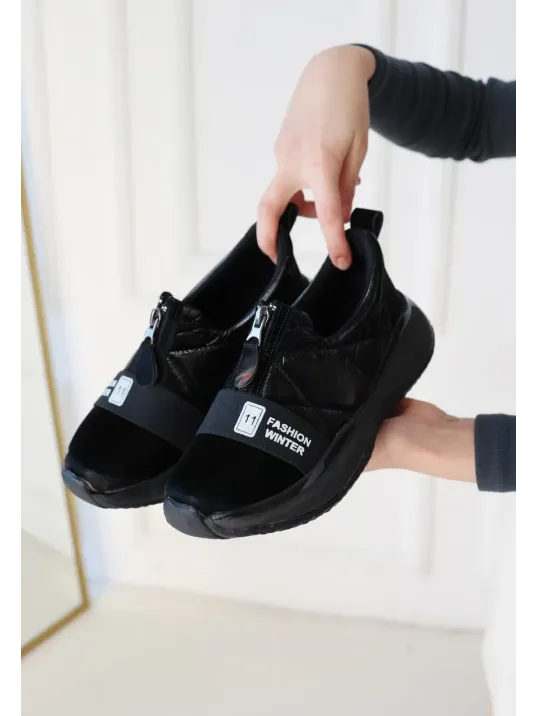 Nikeo Siyah Paraşüt Siyah Tabanlı Spor Ayakkabı