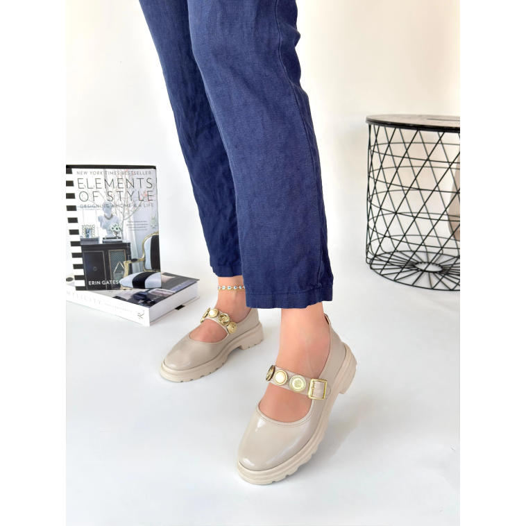 Okira Bej Rugan Oxford Ayakkabı Okira Bej Rugan Oxford Ayakkabı
