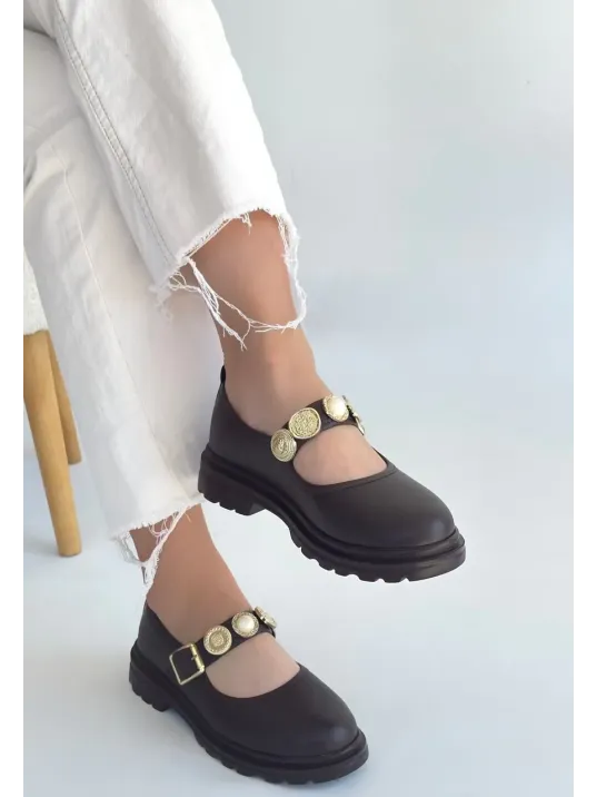 Okira Kahverengi Cilt Oxford Ayakkabı Okira Kahverengi Cilt Oxford Ayakkabı