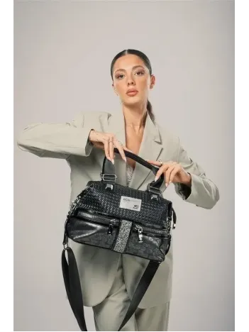 Olwa Siyah Cilt Kol Ve Omuz Çantası