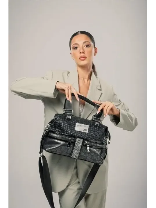 Olwa Siyah Cilt Kol Ve Omuz Çantası Olwa Siyah Cilt Kol Ve Omuz Çantası