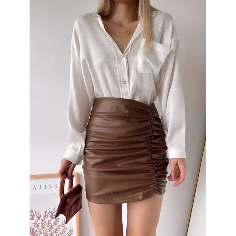 Önden büzgülü etek taba h24210 Önden büzgülü etek taba h24210