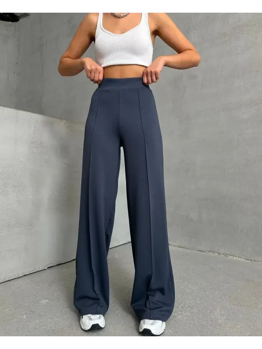 Önü Çımalı Pantolon Füme Önü Çımalı Pantolon Füme