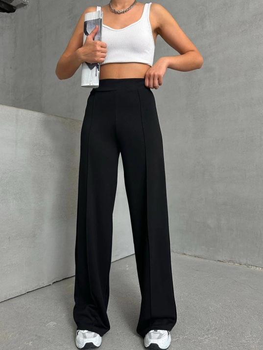 önü çımalı pantolon siyah önü çımalı pantolon siyah