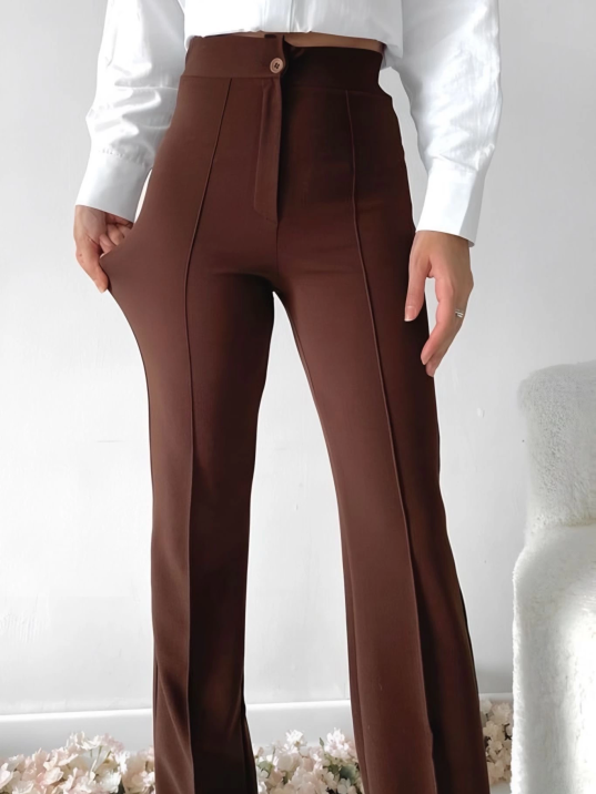 Önü cumalı ithal krep pantolon Önü cumalı ithal krep pantolon