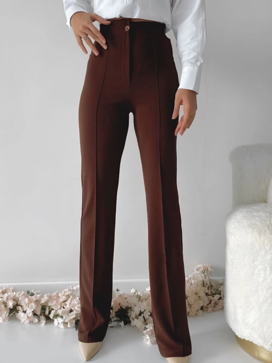 Önü cumalı ithal krep pantolon Önü cumalı ithal krep pantolon