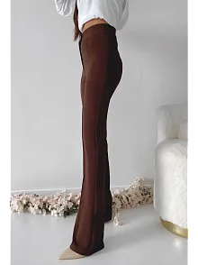 Önü Cumalı İthal Krep Pantolon