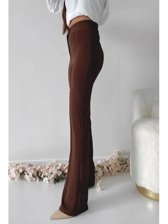 Önü Cumalı İthal Krep Pantolon