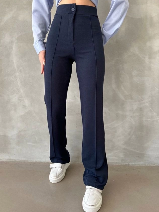 Önü cumalı ithal krep pantolon Önü cumalı ithal krep pantolon