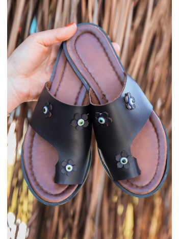 Ordi Siyah Cilt Parmak Arası Terlik Ordi Siyah Cilt Parmak Arası Terlik