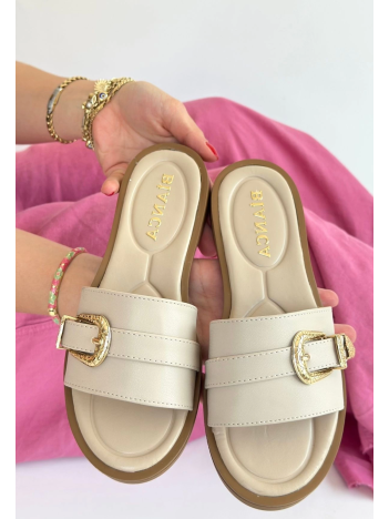 Orja Bej Cilt Terlik Orja Bej Cilt Terlik