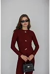 Ottoman Alt Üst Takım Bordo Pt510442
