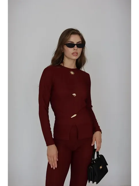 Ottoman Alt Üst Takım Bordo Pt510442