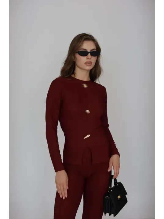 Ottoman Alt Üst Takım Bordo Pt510442