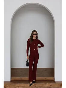 Ottoman Alt Üst Takım Bordo Pt510442